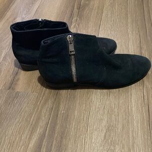 Genuine Suede Black Aldo Ankle Boot